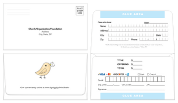 Template 102 - Design Service - Custom Remittance Envelopes